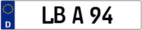 Trailer License Plate